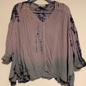 Flowy tie dye top